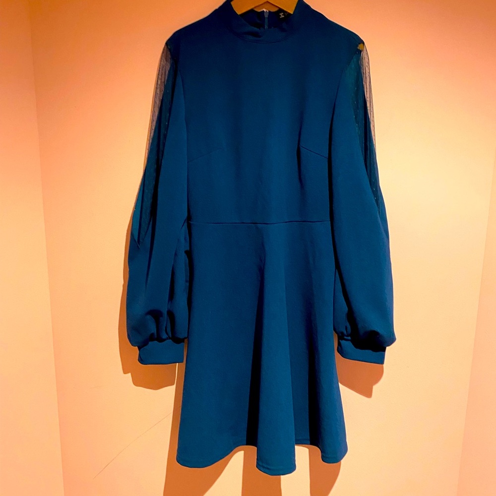 SHEIN slit arm dress